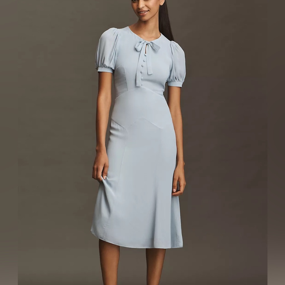 Reformation Light Blue Midi Dress